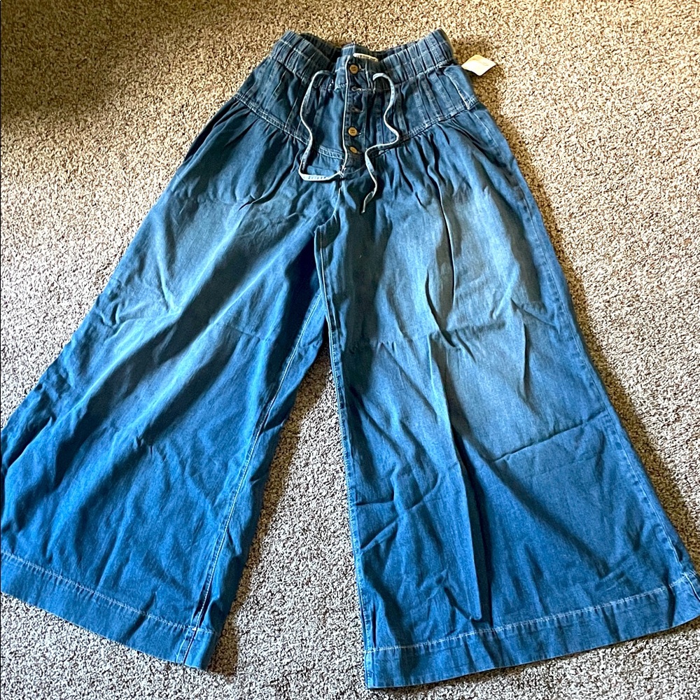 We The Free People Blue Denim Jeans
